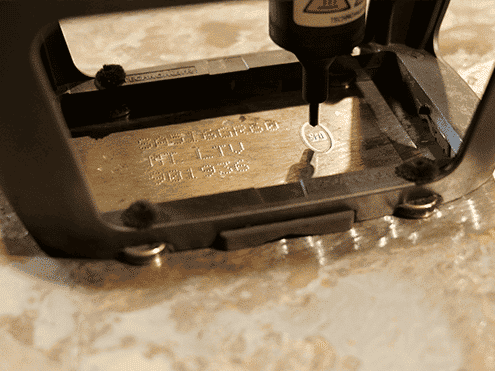 Solution Marquage de lots matière acier Technomark